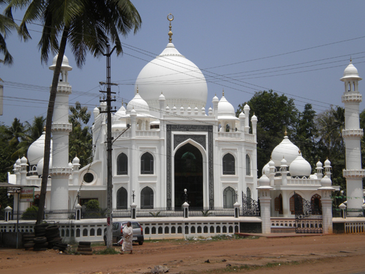 Moschea sulla strada Alleppey-Varkala